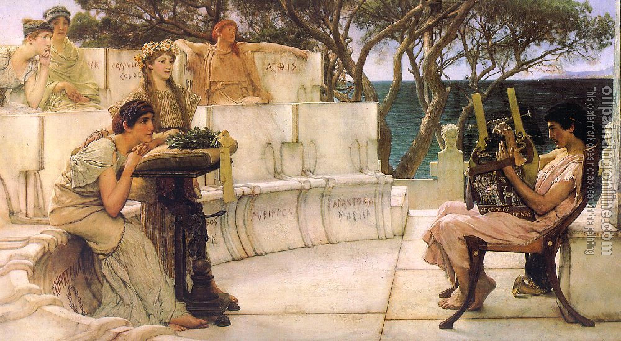 Alma-Tadema, Sir Lawrence - Sappho and Alcaeus